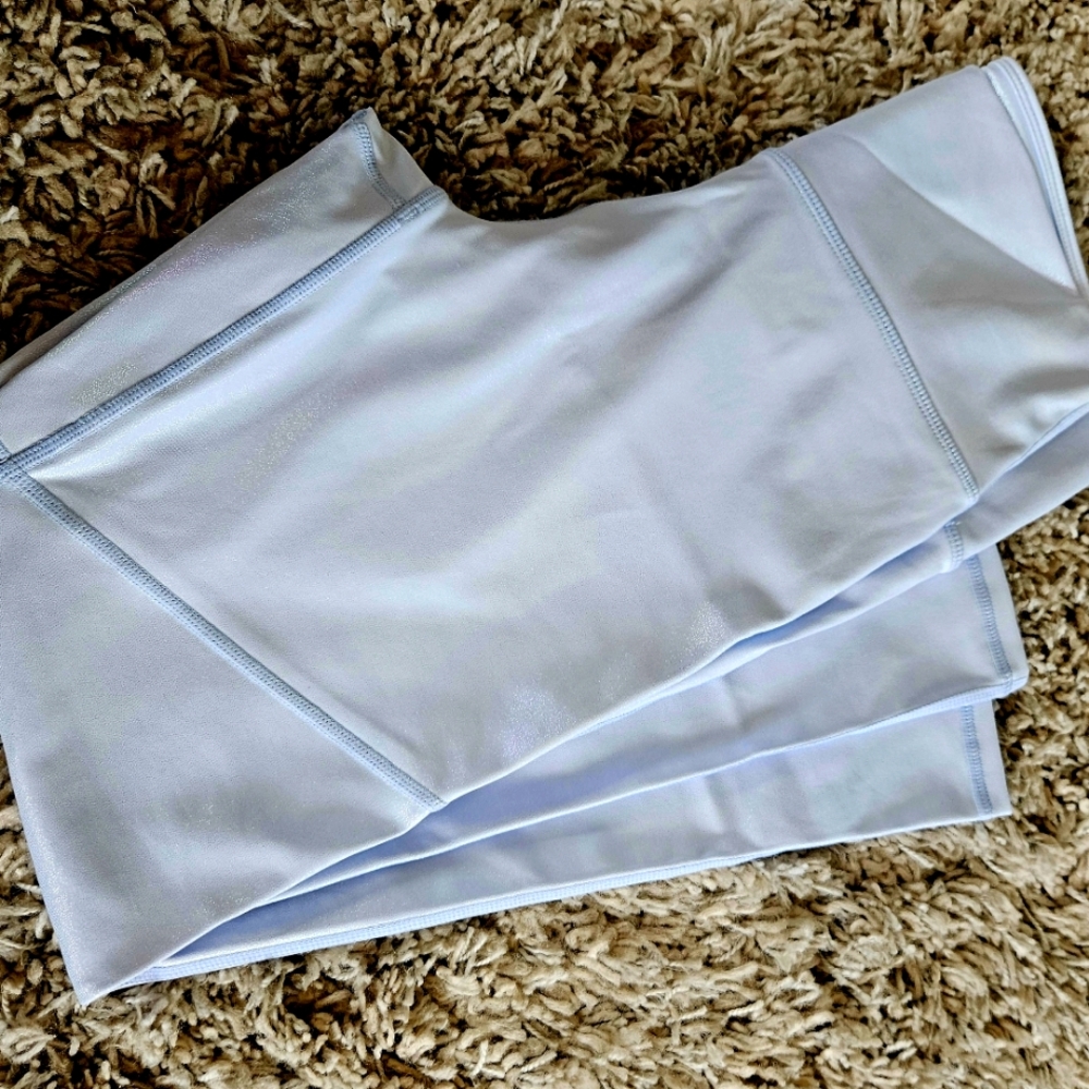 Fabletics- Leggings-  Blue Iridescent- Full-length-NEVER BEEN WORN